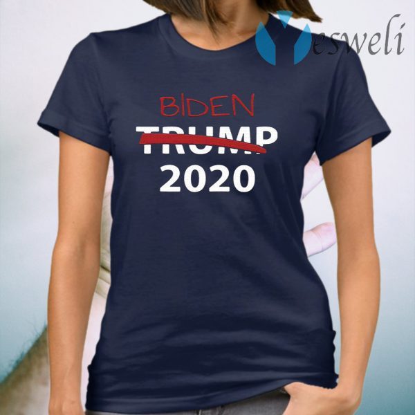 Biden 2020 President Election Voting Anti Trump Crossed Out T-Shirt