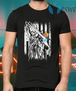 Biden 46th President Statue Of Liberty Goodbye Trump American Flag T-Shirts