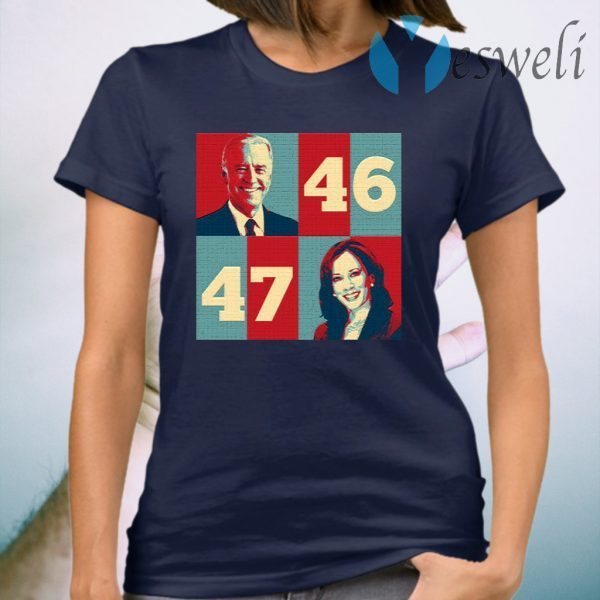 Biden Harris 2020 46th President 47th First Female President of USA T-Shirt