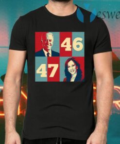 Biden Harris 2020 46th President 47th First Female President of USA T-Shirts