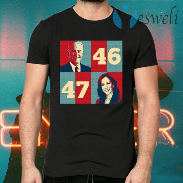 Biden Harris 2020 46th President 47th First Female President of USA T-Shirts