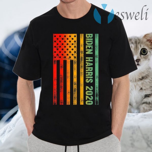 Biden Harris 2020 Classic American Flag Vintage Retro Style T-Shirts
