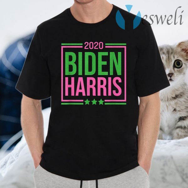 Biden Harris 2020 Pink Green Sorority Gift Elect Vote T-Shirts