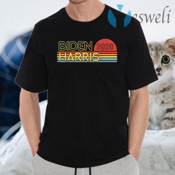 Biden Harris 2020 Retro Rainbow Vintage Design T-Shirts