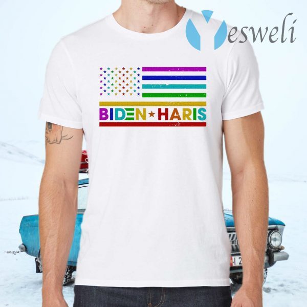 Biden Harris LGBT Rainbow USA Flag 2020 T-Shirts