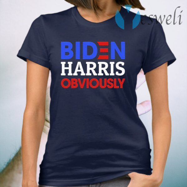 Biden Harris Obviously 2020 Democrat President Election 2020 Biden Supporter T-Shirt