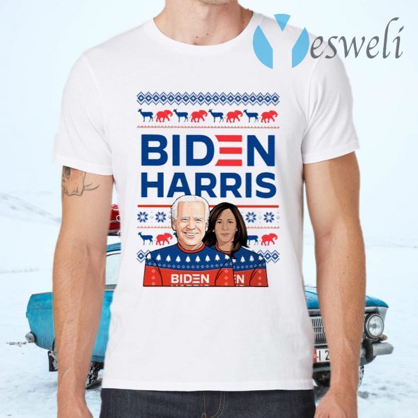 Biden Harris Ugly Christmas T-Shirts