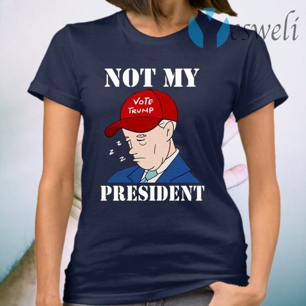 Biden Sleepy Joe Not My President Anti Joe Biden Pro Trump T-Shirt