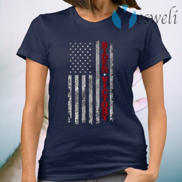 Biden Victory Shirt Vintage American Flag Biden Harris 2020 Premium T-Shirt