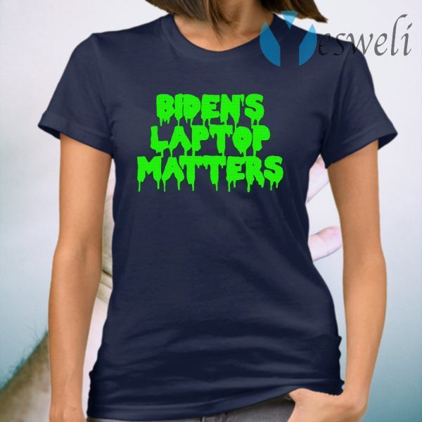 Biden’s Laptop Matters Political Swamp Green T-Shirt