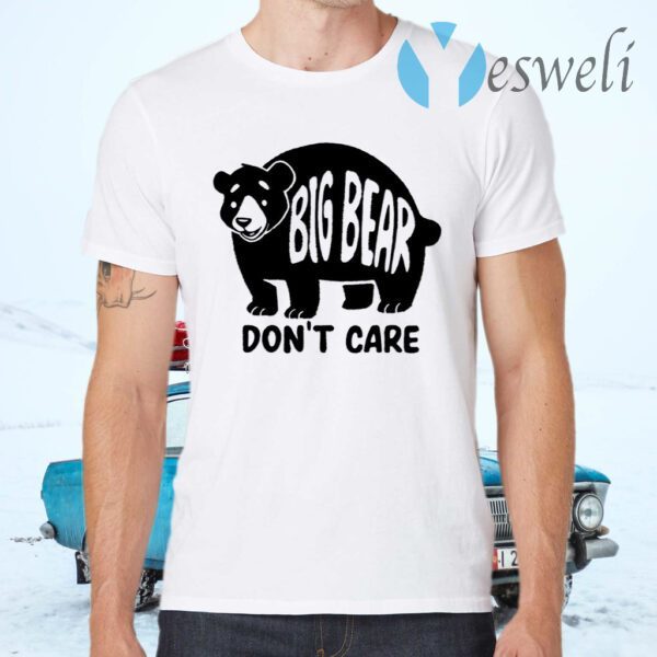 Big Bear Don’t Care Grey T-Shirts