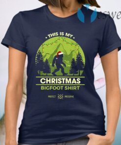 Bigfoot Santa This Is My Christmas Bigfoot T-Shirt