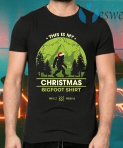 Bigfoot Santa This Is My Christmas Bigfoot T-Shirts