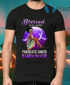 Blessed Pancreatic Cancer Survivor African American Womens T-Shirts