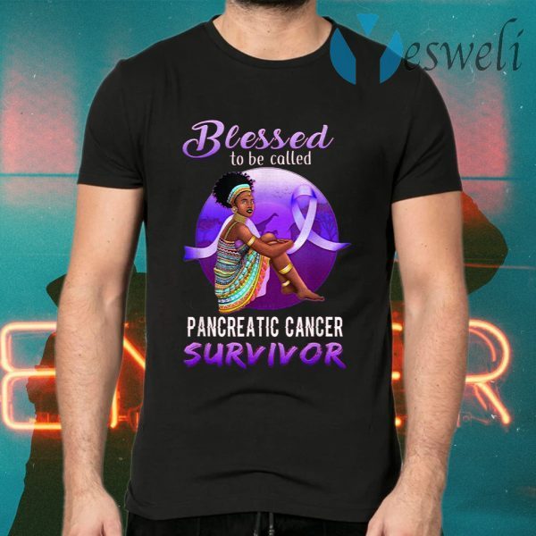 Blessed Pancreatic Cancer Survivor African American Womens T-Shirts