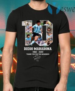 Diego Maradona Thank You For The Memories 1960-2020 T-Shirts