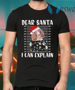 English Springer Spaniel Dear Santa I can Explain Christmas T-Shirts