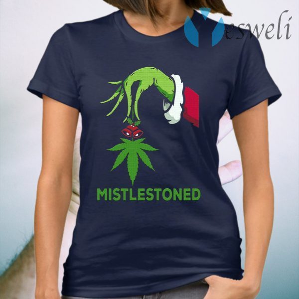 Green Hand Holding Weed Mistlestoned T-Shirt