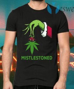 Green Hand Holding Weed Mistlestoned T-Shirts