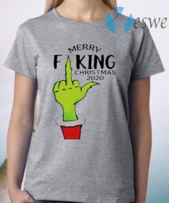 Grinch hand Merry Fucking Christmas 2020 T-Shirt