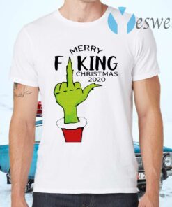 Grinch hand Merry Fucking Christmas 2020 T-Shirts