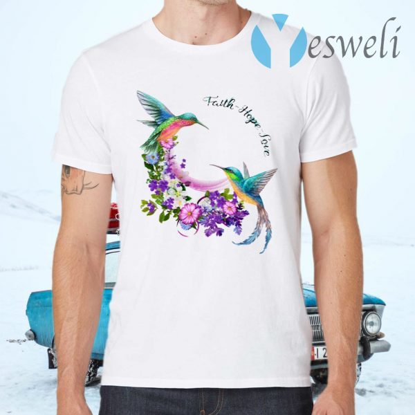 Hummingbirds Faith Hope Love T-Shirts