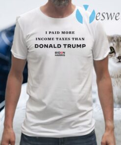 I Paid More In Taxes Than Donald Trump Athletic Heather T-Shirts