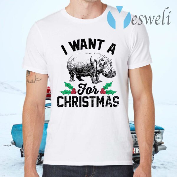 I Want A Hippopotamus For Christmas T-Shirts