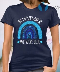 In November We Wear Blue Rainbow Diabetes Awareness Gifts T-Shirt