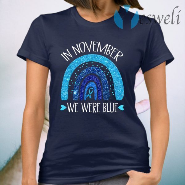 In November We Wear Blue Rainbow Diabetes Awareness Gifts T-Shirt