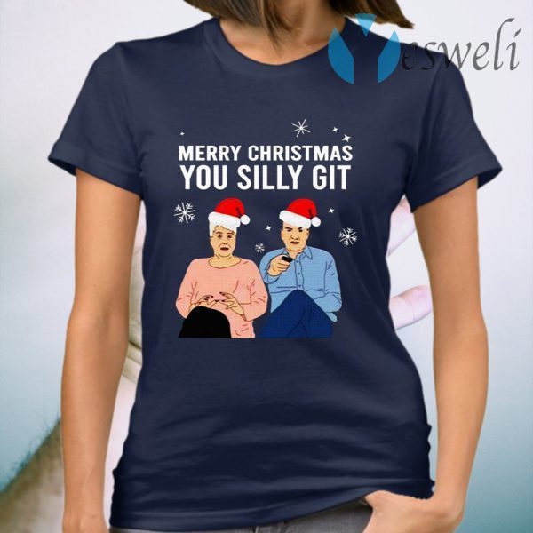 Jenny And Lee Merry Christmas You Silly Git T-Shirt