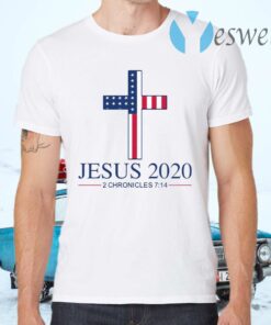 Jesus 2020 2 Chronicles 7 14 America Flag T-Shirts