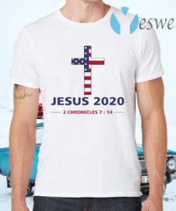 Jesus 2020 2 Chronicles 7 14 American Flag T-Shirts