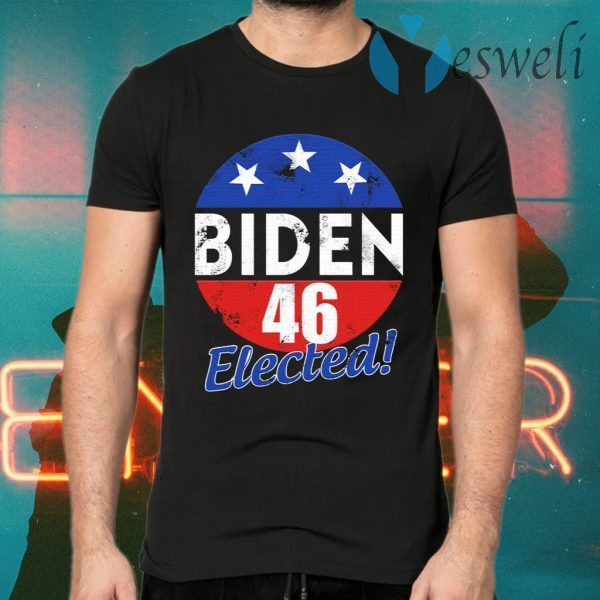 Joe Biden 46 Elected Celebrate Joe Biden 46th President Of America 2020 Wining Retro Vintage T-Shirts