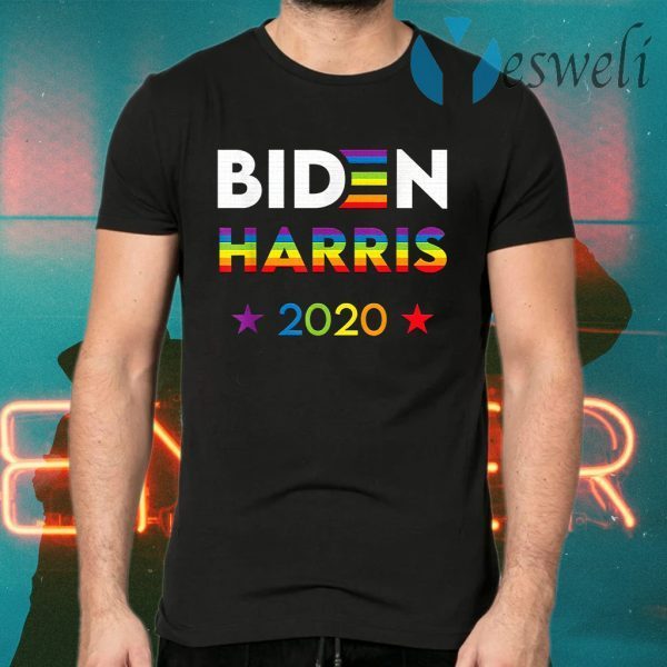 Joe Biden Kamala Harris 2020 Rainbow Gay Pride LGBT Election T-Shirts