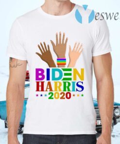 Joe Biden Kamala Harris LGBT Rainbow Hands Up 2020 T-Shirts