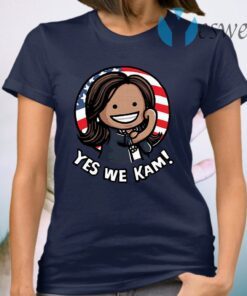 Kamala Harris Strong Girl Yes We Kam American flag T-Shirt