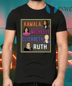 Kamala Michelle Elizabeth Ruth Portrait T-Shirts