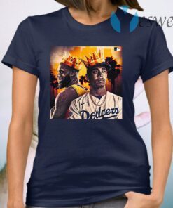 King LA Lakers Kobe Bryant and LA Dodgers Mookie Betts T-Shirt