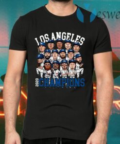 Los Angeles Dodger Player Chibi 2020 Champions T-Shirts