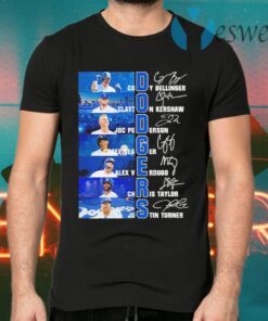 Los Angeles Dodgers Cody Bellinger Clayton Kershaw Joc Pederson Signatures T-Shirts