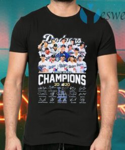 Los Angeles Dodgers world series Champions Mlb 2020 signatures T-Shirts