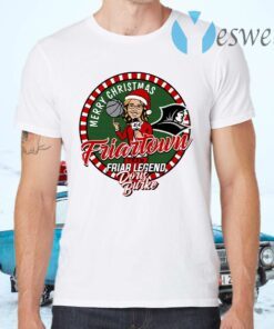 Merry Christmas Friartown From Friar Legend Doris Burke T-Shirts