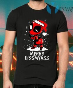 Merry Kiss My Ass Deadpool Christmas T-Shirts