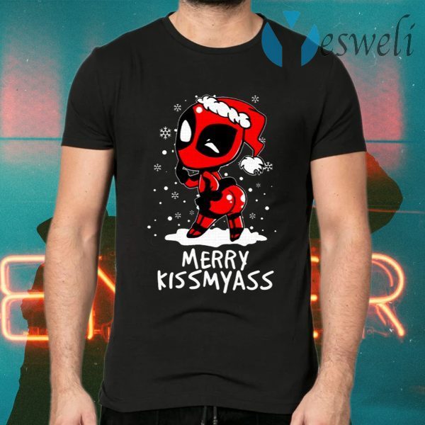 Merry Kiss My Ass Deadpool Christmas T-Shirts