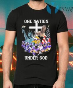 Minnesota Vikings one nation under god American flag T-Shirts