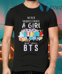 Never underestimate a girl who loves BTS T-Shirts