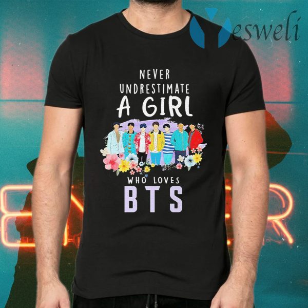 Never underestimate a girl who loves BTS T-Shirts