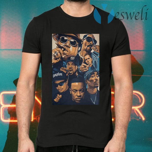 Notorious Big Snoop Dogg Ice Cube Eminem Tupac T-Shirts