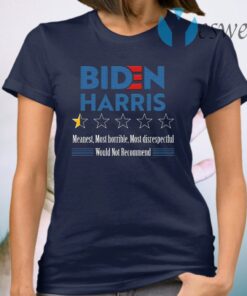 One Star Rating Review Biden Harris Funny Anti Biden Harris 2020 T-Shirt